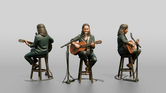 Bossa Nova Guitarist Singing Softly