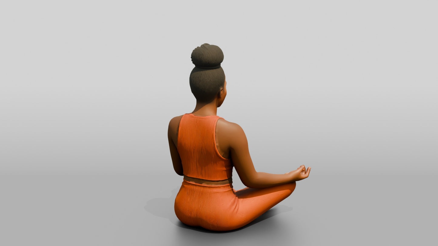Cross-Legged Meditation Woman