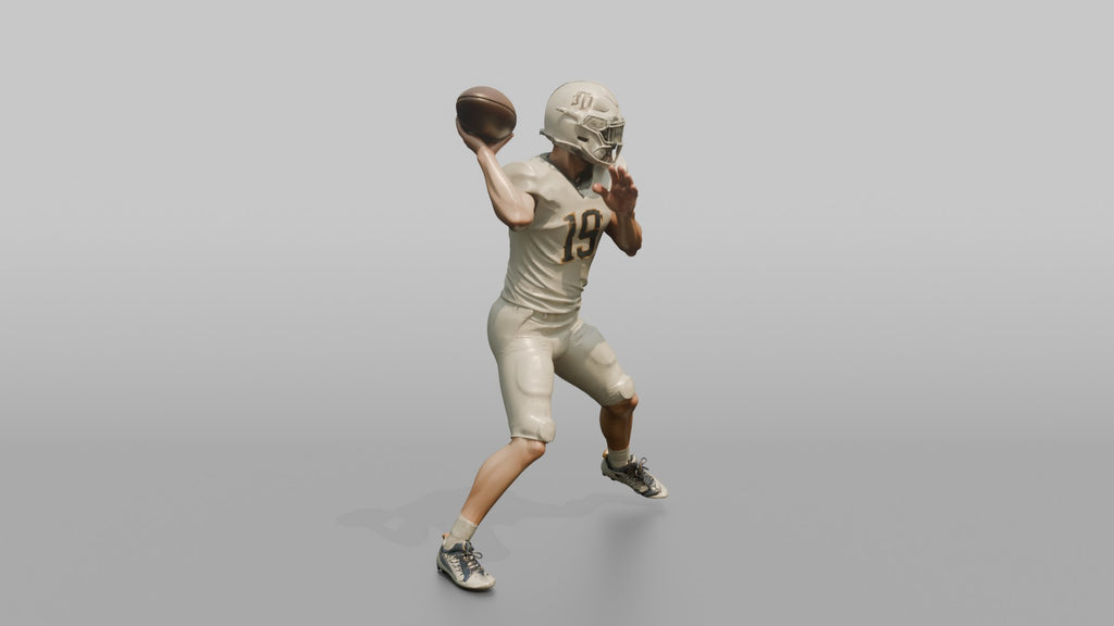 Quarterback Winding Up for a Deep Throw