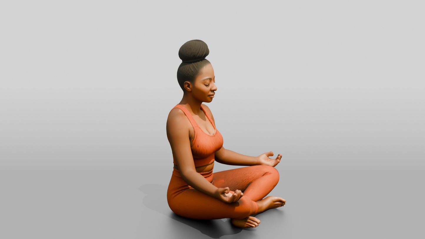 Cross-Legged Meditation Woman