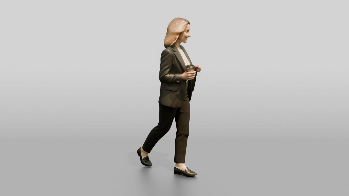 Businesswoman Celebrating a Win