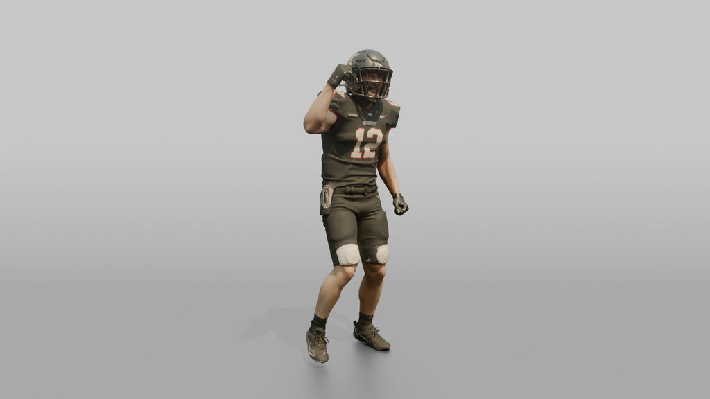 Player Pumping His Fist in Celebration