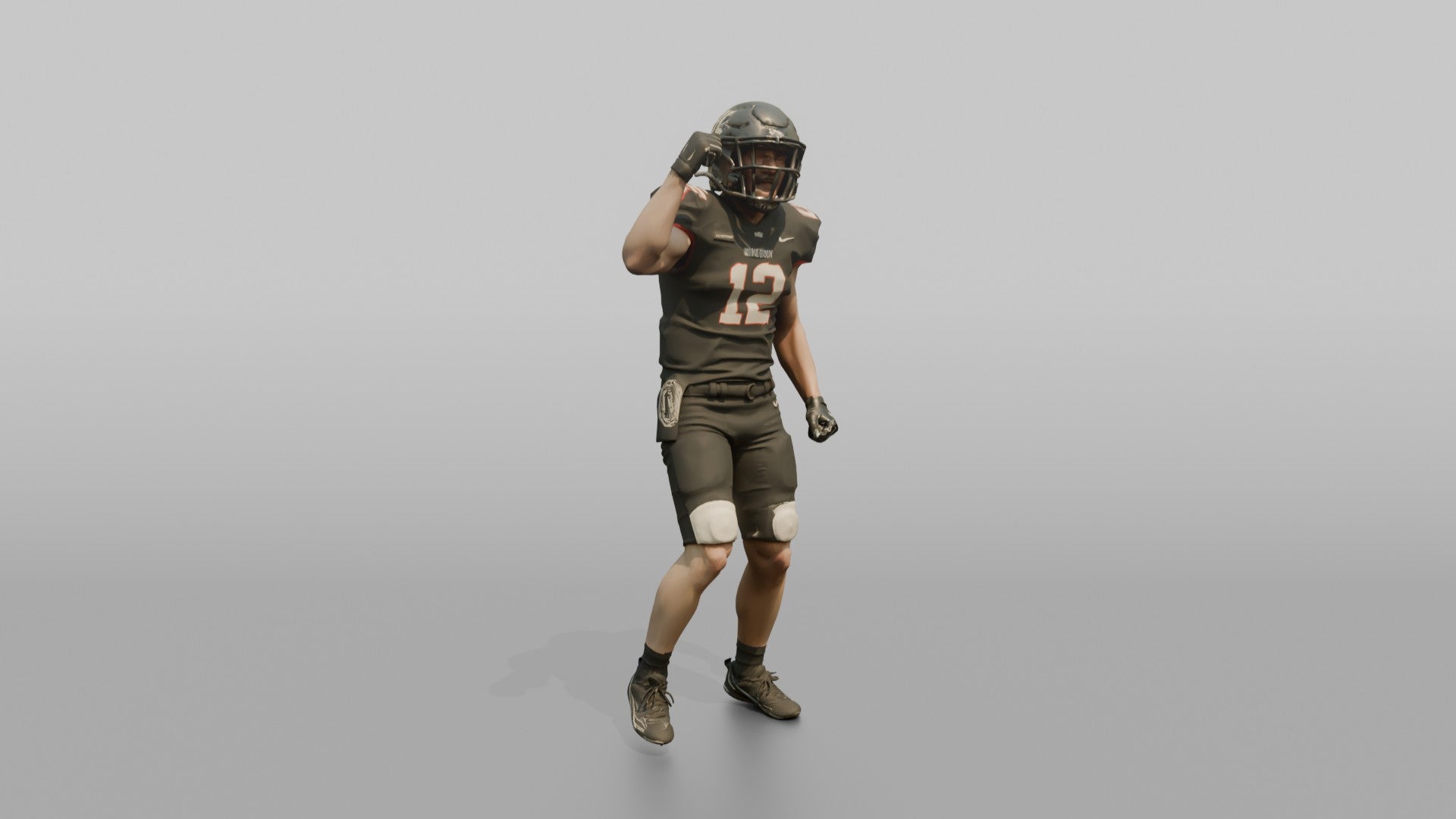 Player Pumping His Fist in Celebration