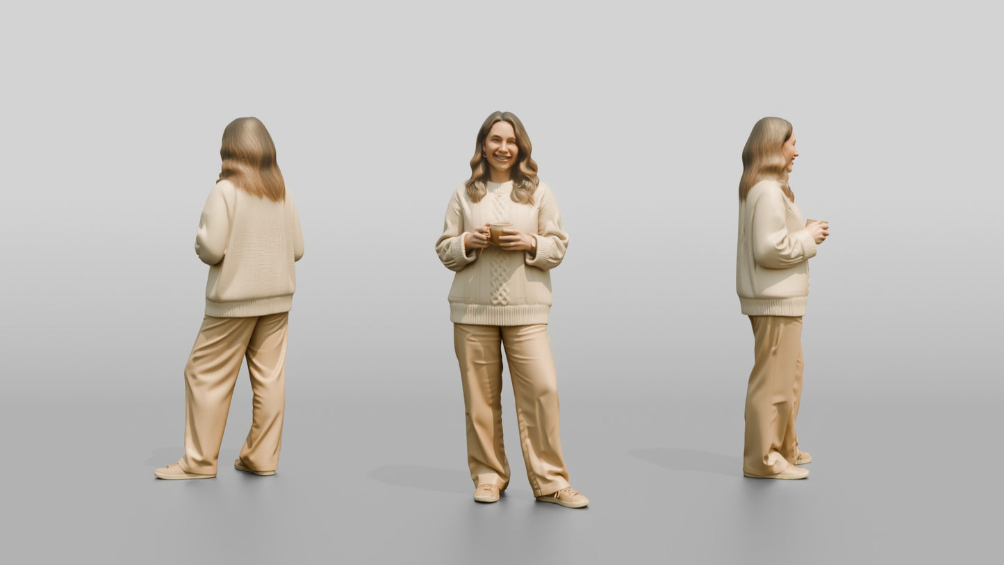 Cozy Oversized Casual Woman 06