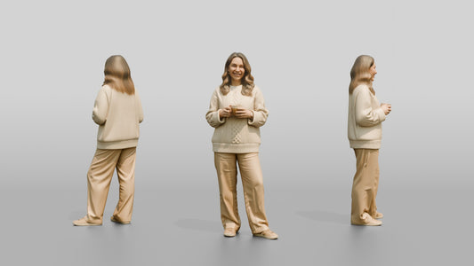 Cozy Oversized Casual Woman 06
