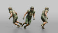 Linebacker Dropping into Pass Coverage