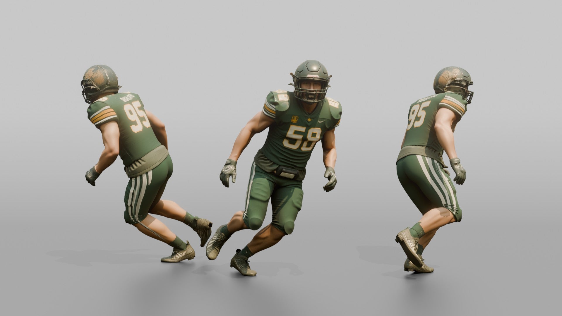 Linebacker Dropping into Pass Coverage