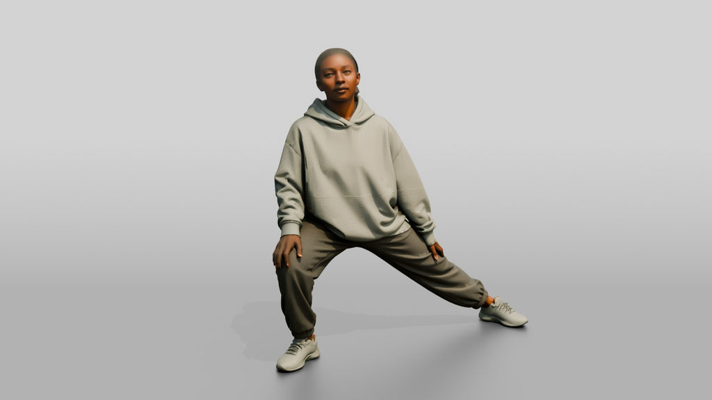Woman in Deep Side Lunge
