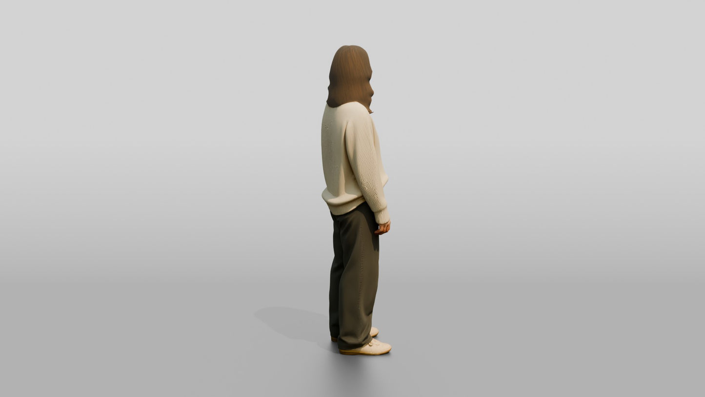 Cozy Oversized Casual Woman 04