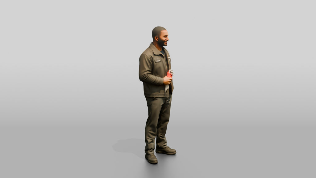 Mechanic Holding a Set of Allen Keys