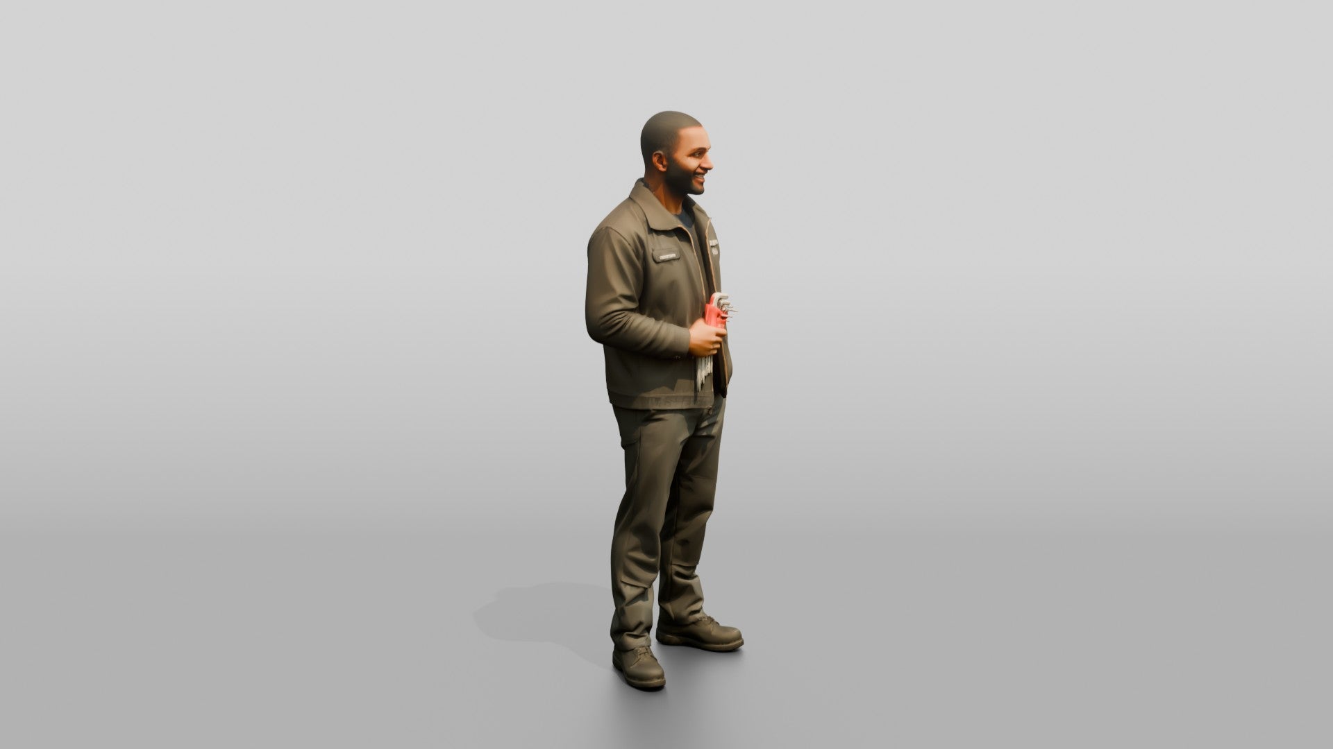 Mechanic Holding a Set of Allen Keys