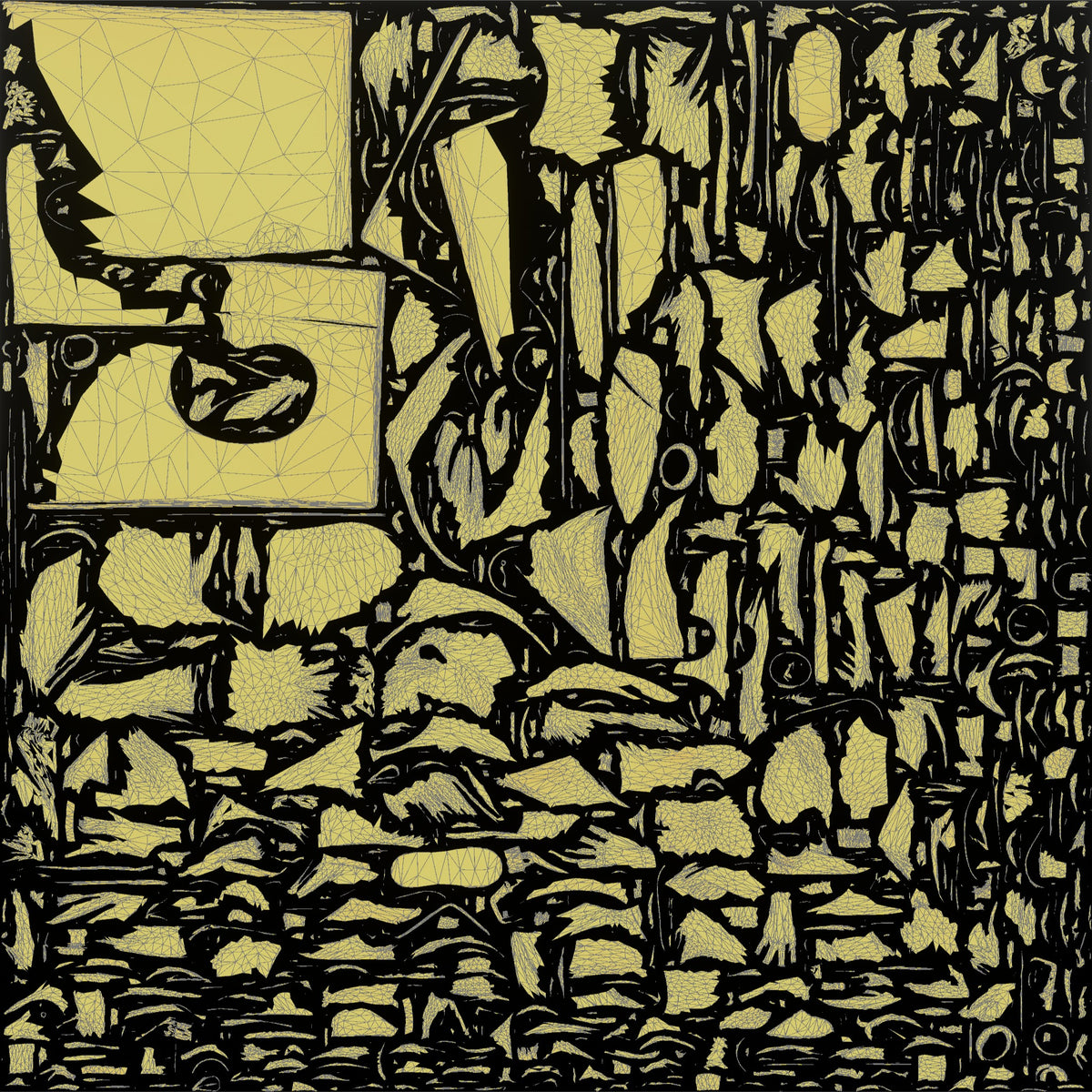 Homeless Man Sleeping with His Back Against a Wall Structure - UV layout, metallic roughness map
