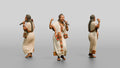 Traditional Singer Performing Shoulder-Shimmy Dance