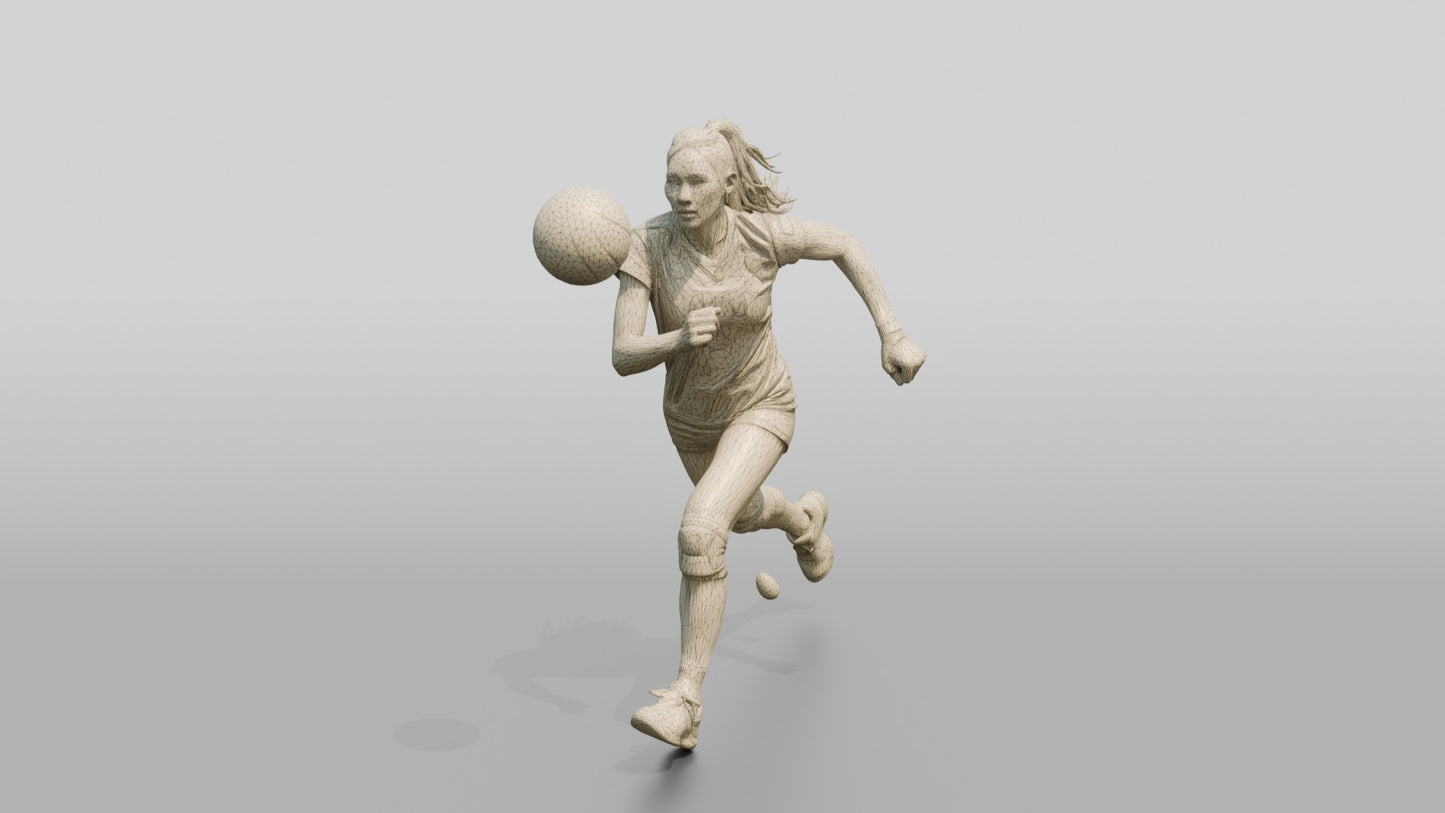East Asian Female Volleyball Player in Mint Green Jersey