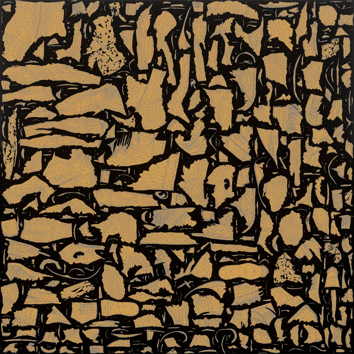 Boxer Lunging Jab While Stepping Forward - UV layout, metallic roughness map