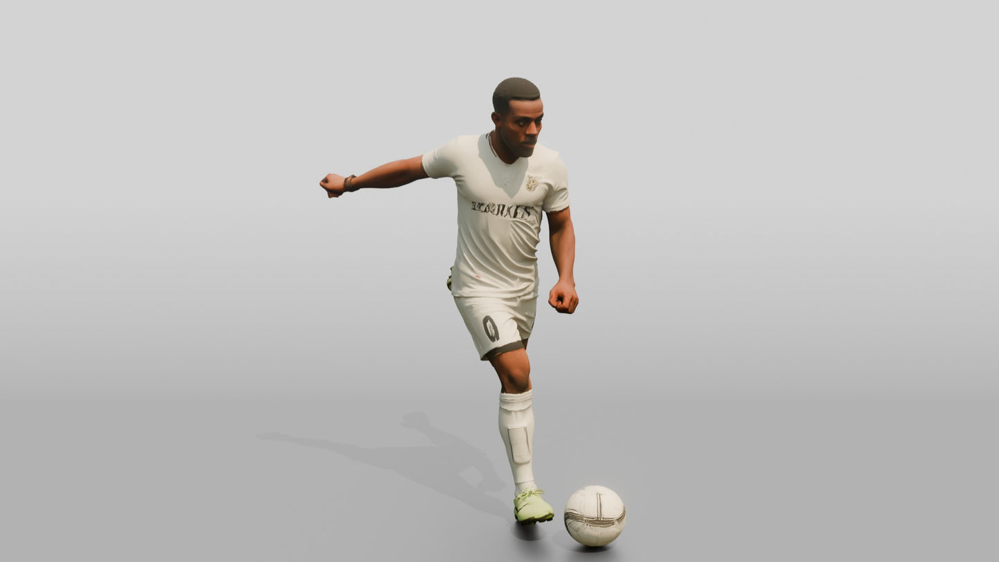 Soccer Player Agile Spin Move