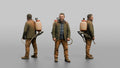 Farmer Carrying Pressurized Pesticide Backpack Sprayer