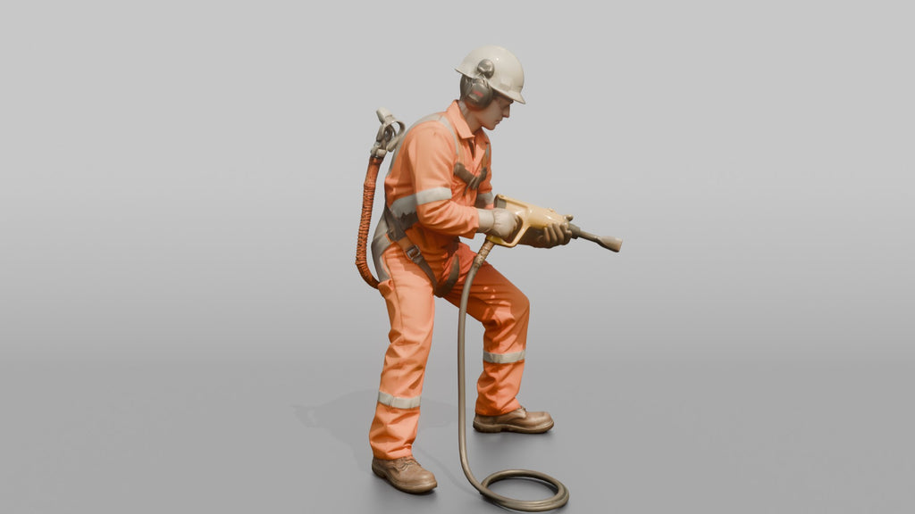 Ordinary Seaman Scraping Rust Off a Hull Plate