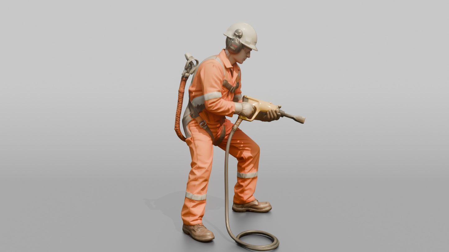 Ordinary Seaman Scraping Rust Off a Hull Plate