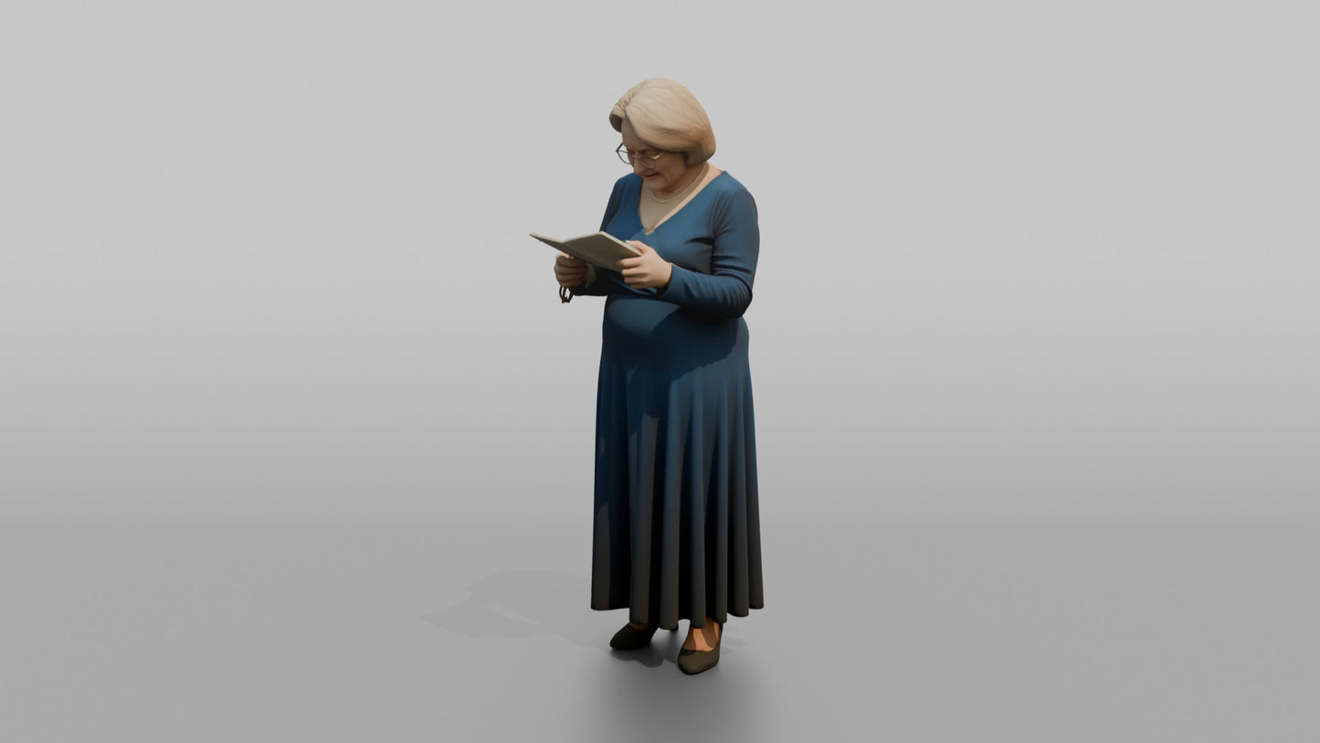 Wedding Guest Reading a Guestbook Card