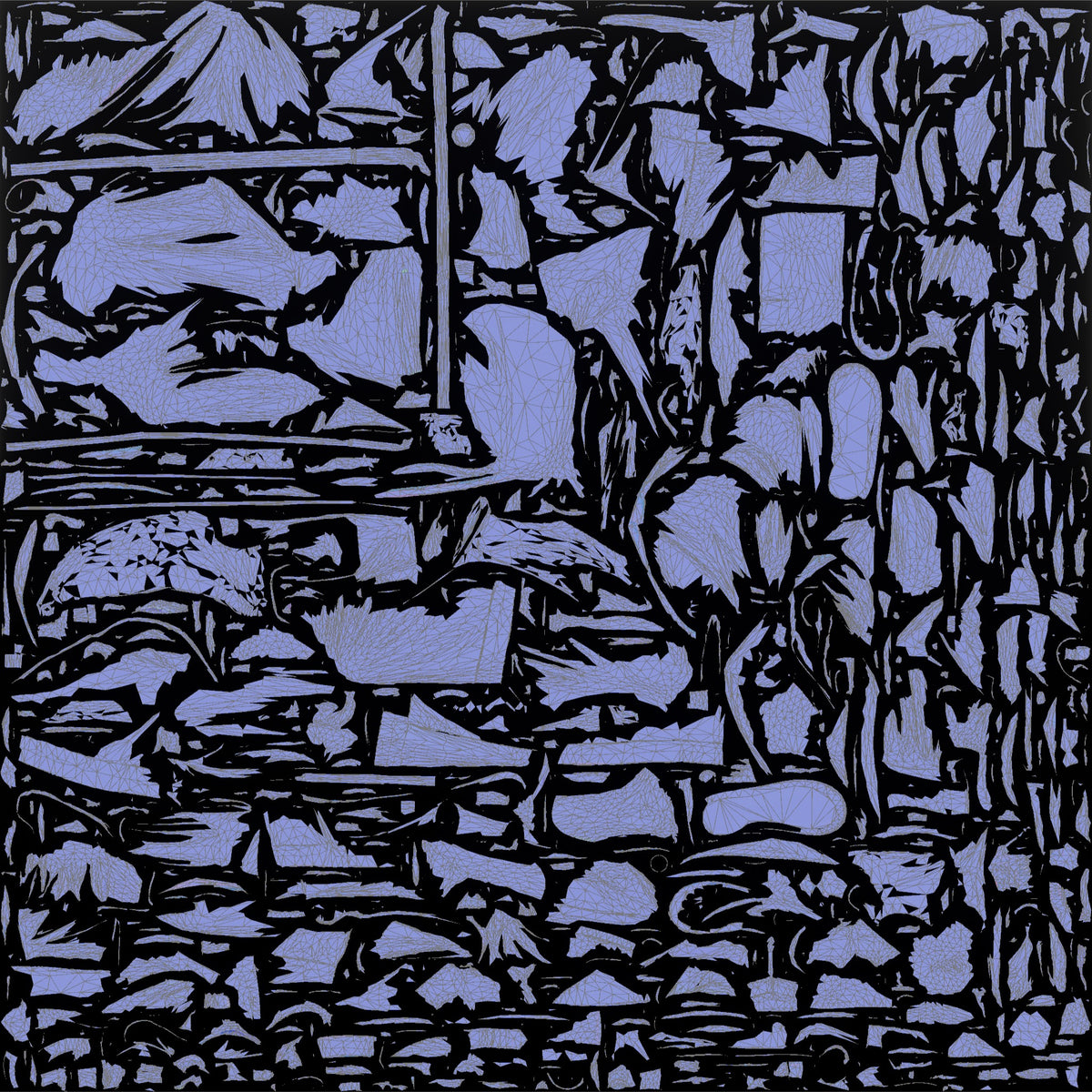 Petite Elderly Egyptian Man in Traditional Galabeya - UV layout, normal map