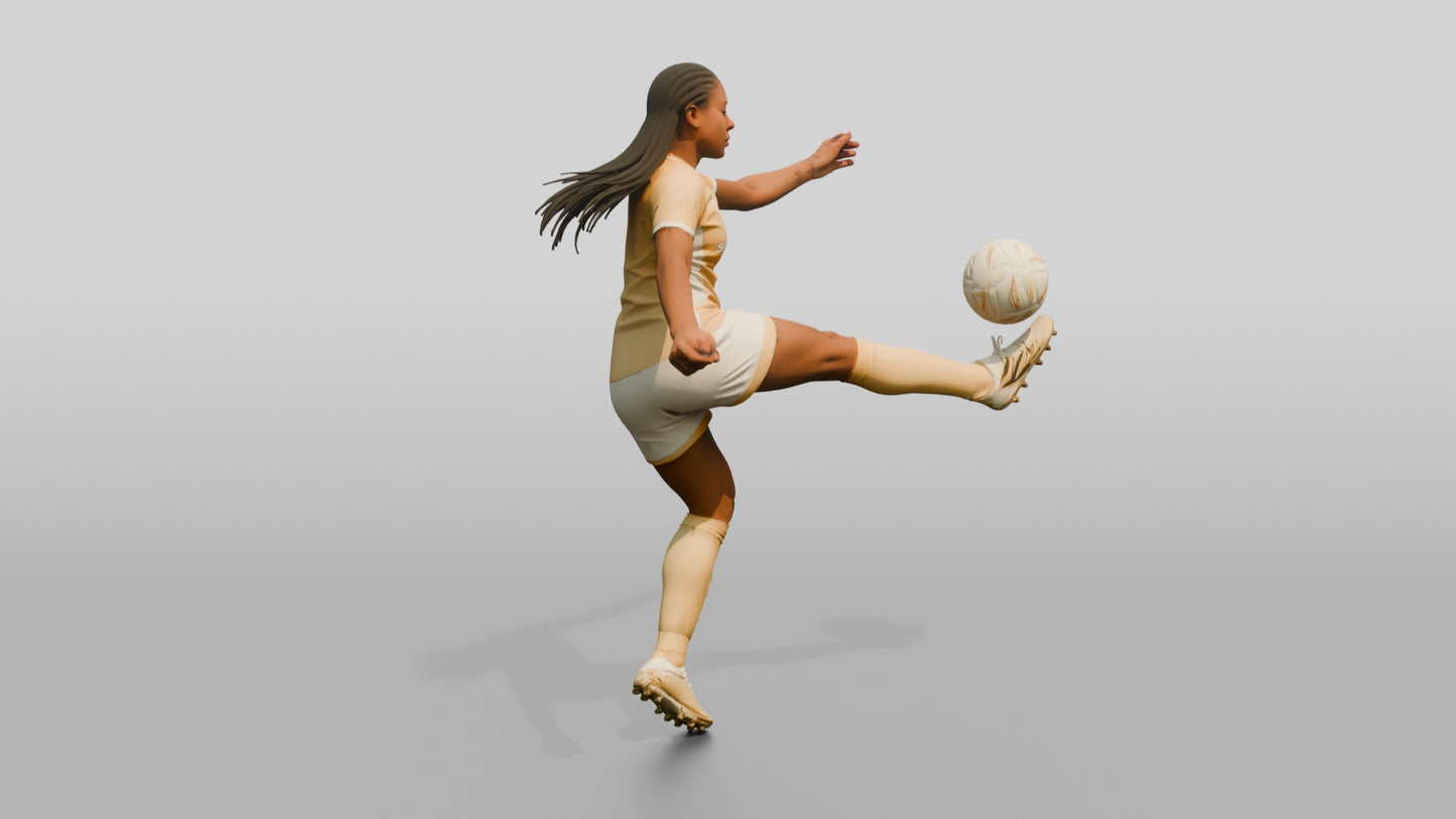 Soccer Player Rabona Kick
