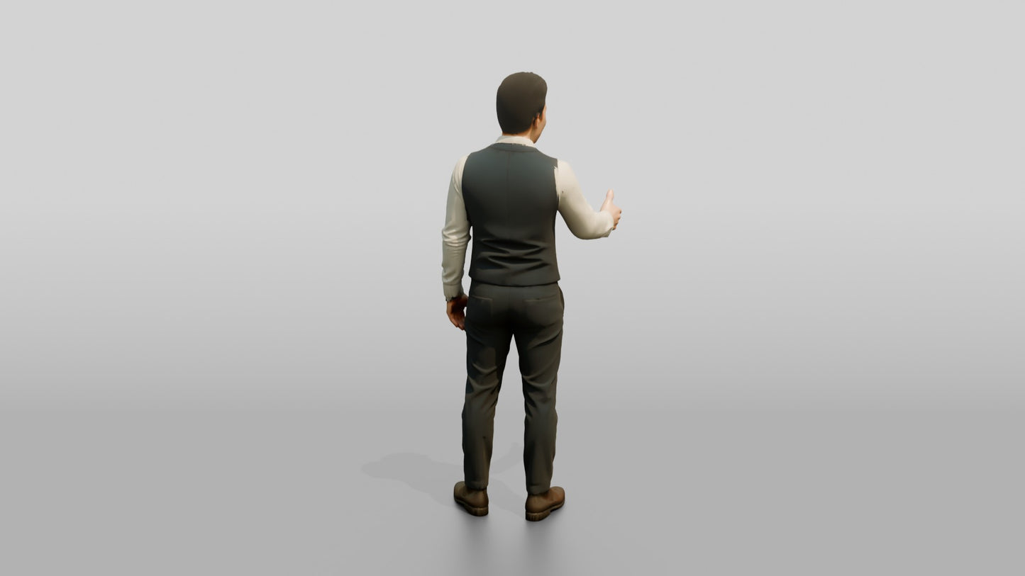 Businessman Giving a Thumbs Up