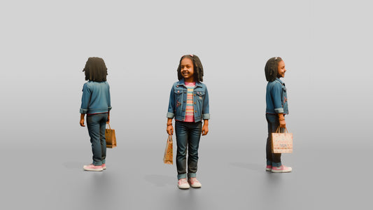 Brazilian Girl in Mini Denim Jacket