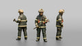 Firefighter Woman Holding a Glass-breaker Entry Tool