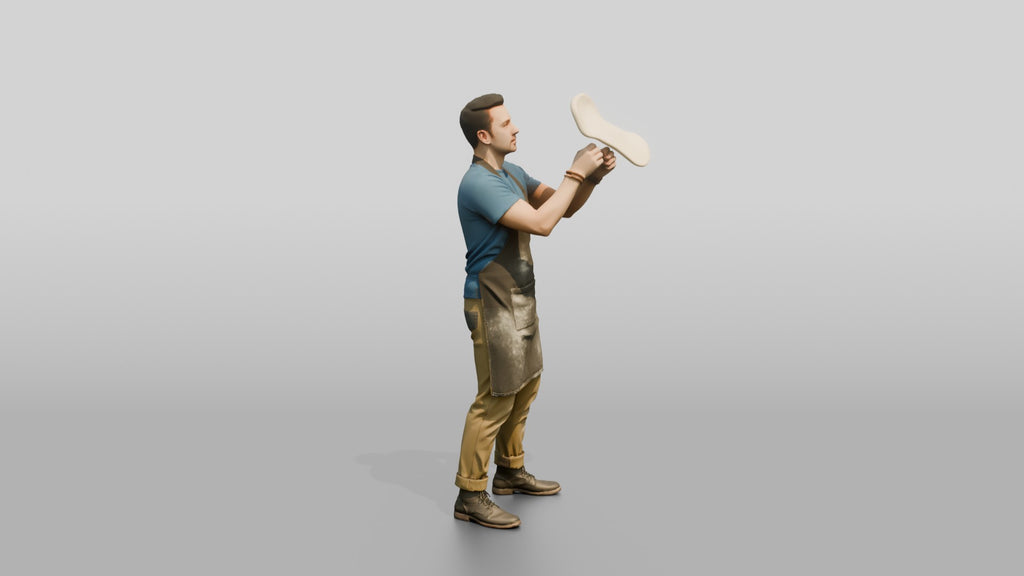 Pizza Chef Spinning Dough