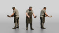 Cook Chopping Kebab Meat