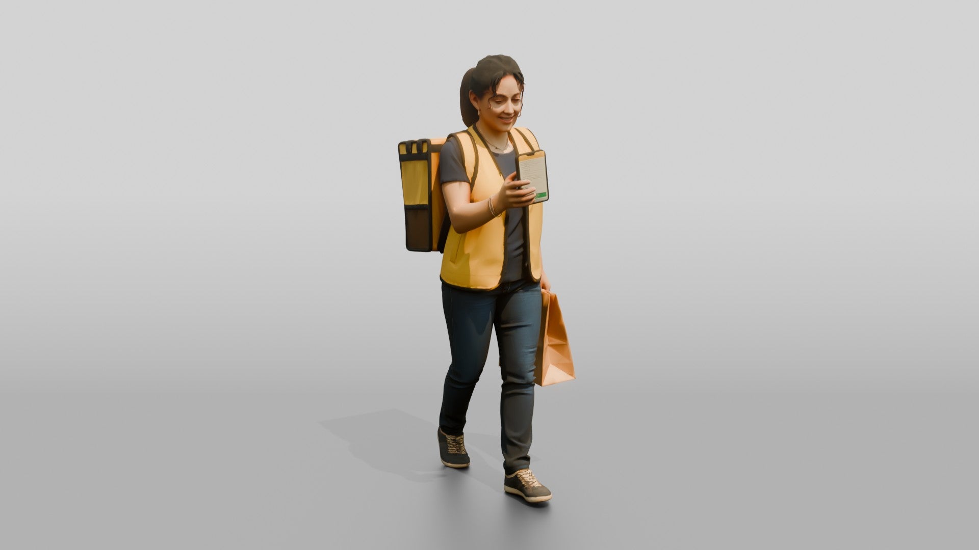 Food Delivery Woman