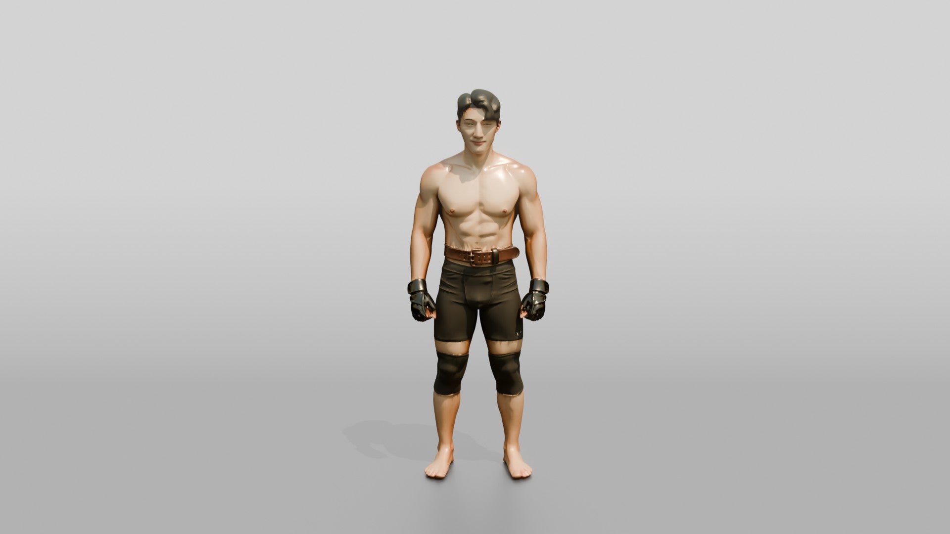 Man Standing in Gym Pose