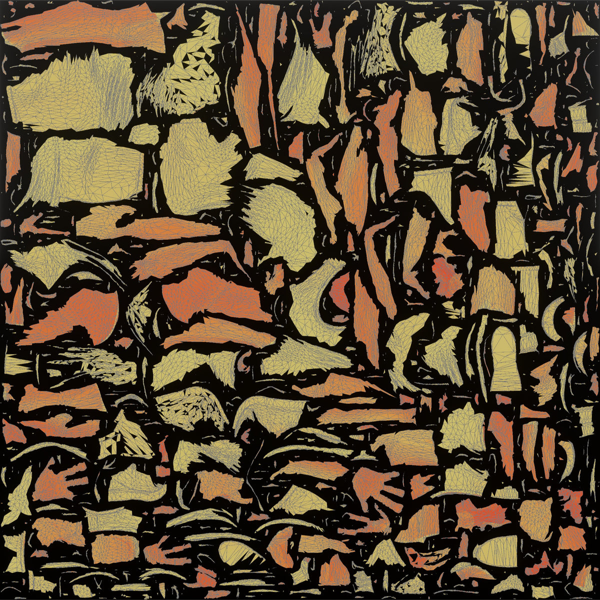 Bodyweight Athlete Man At The Bottom Of A Push-up - UV layout, metallic roughness map
