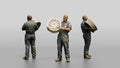 Mechanic Lifting an Alloy Wheel