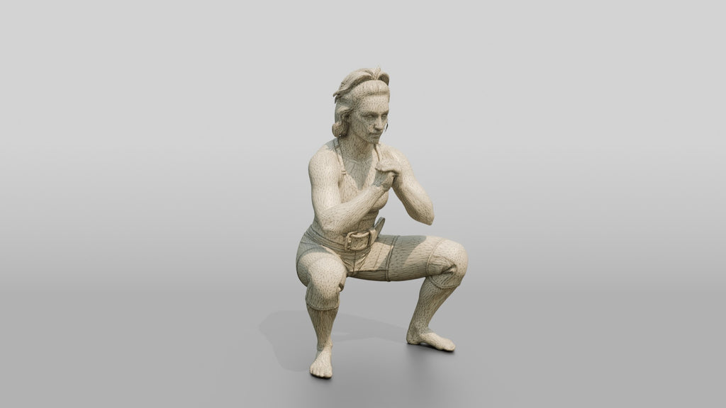 Woman in Squat with Lifting Belt