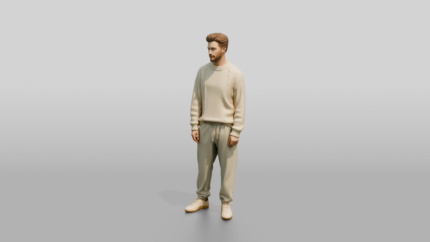 Cozy Oversized Casual Man 07