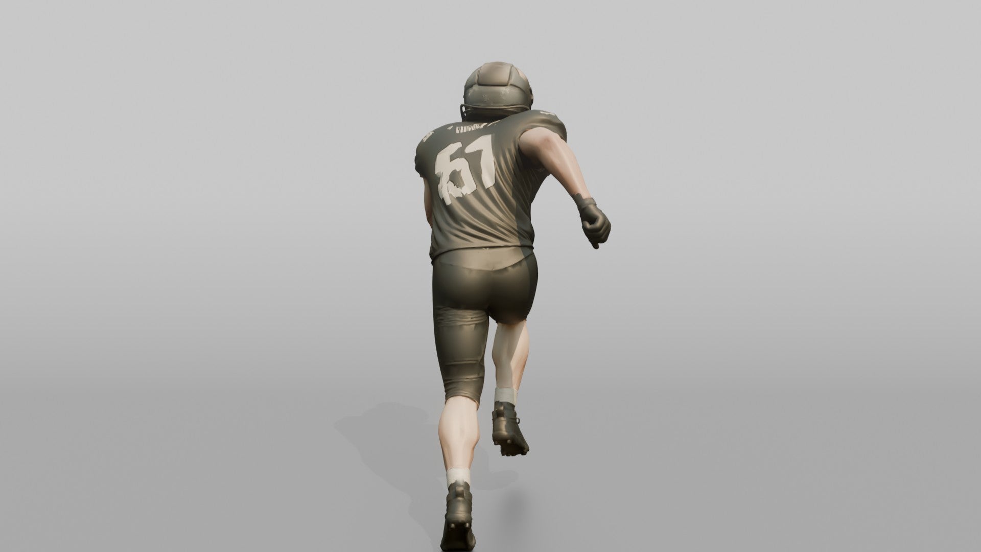Linebacker Sprinting to Close on a Ball Carrier