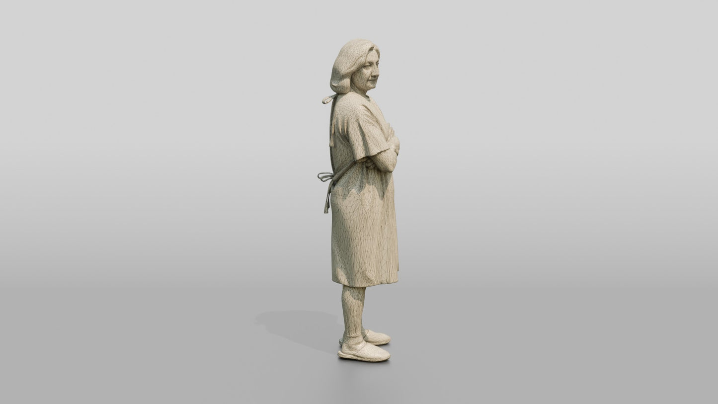 Elderly Woman Patient with Arms Folded