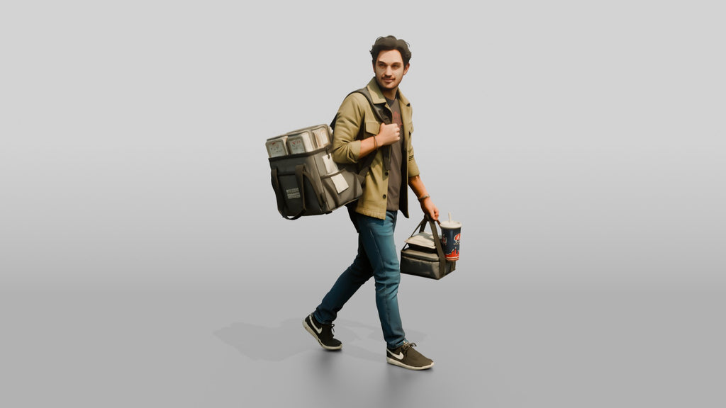 Food Courier with Insulated Bag