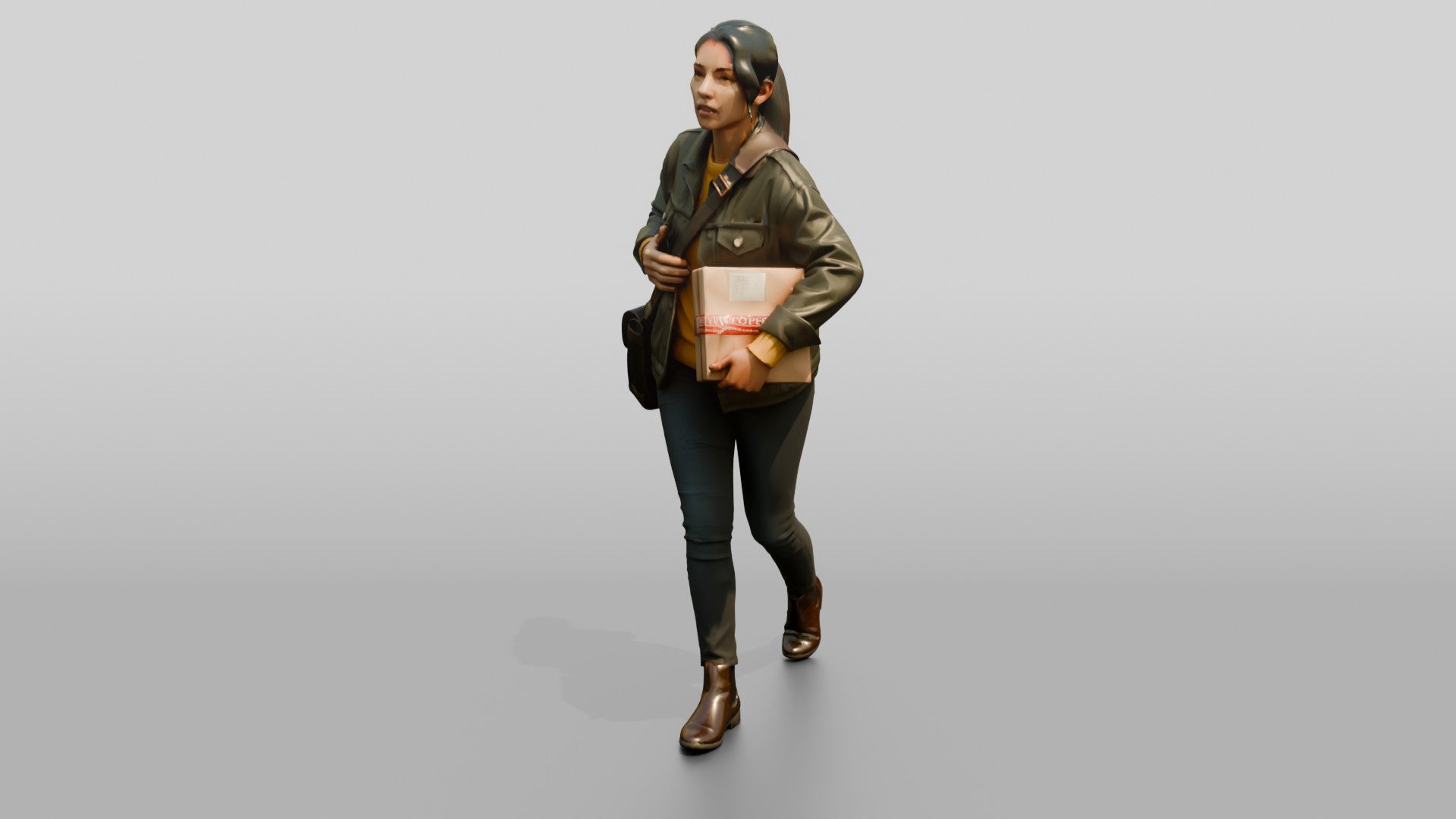 Woman Carrying Parcel
