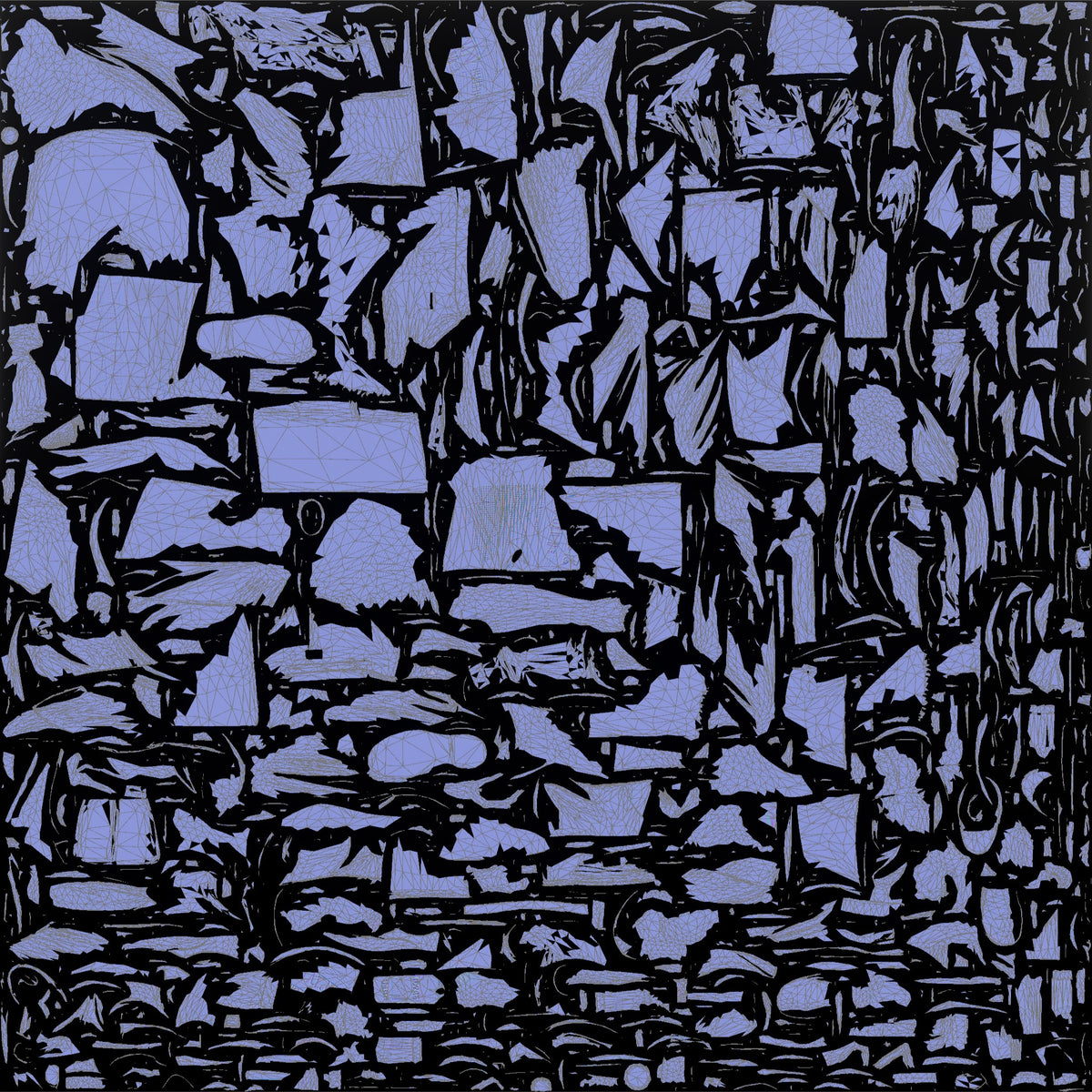 Elderly Asian Man Seated Reading Newspaper with Travel Bag - UV layout, normal map