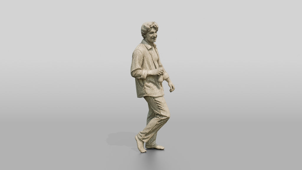 Man Holding a Beer in a White Shirt