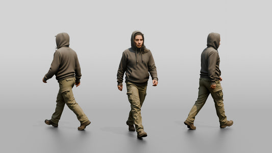 Central American Female Walking