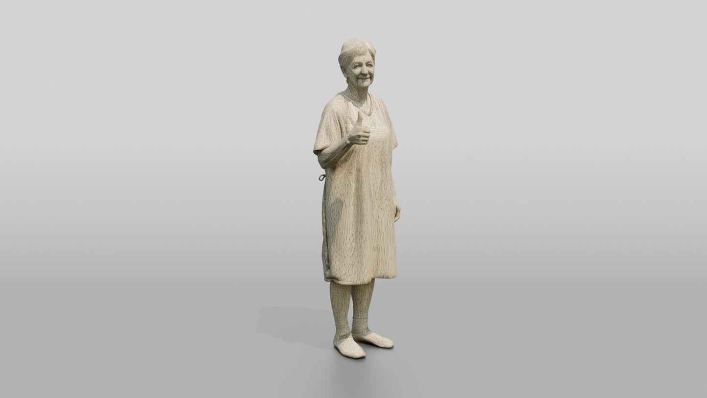 Elderly Woman Patient Giving a Thumbs Up
