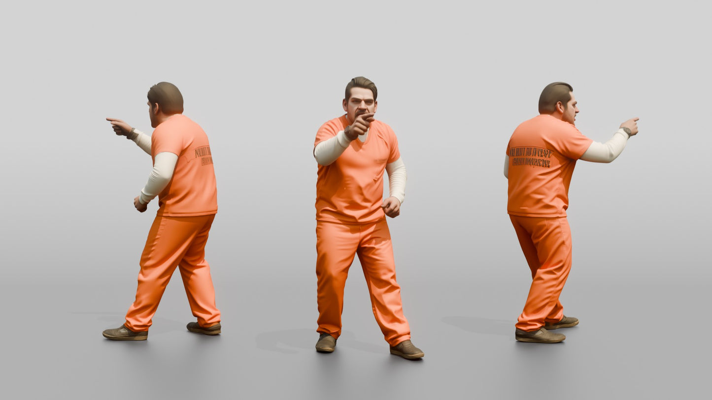 Normal Posture Latino Male Prisoner