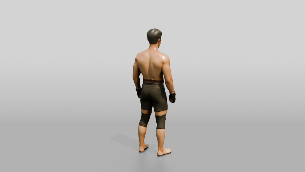 Man Standing in Gym Pose