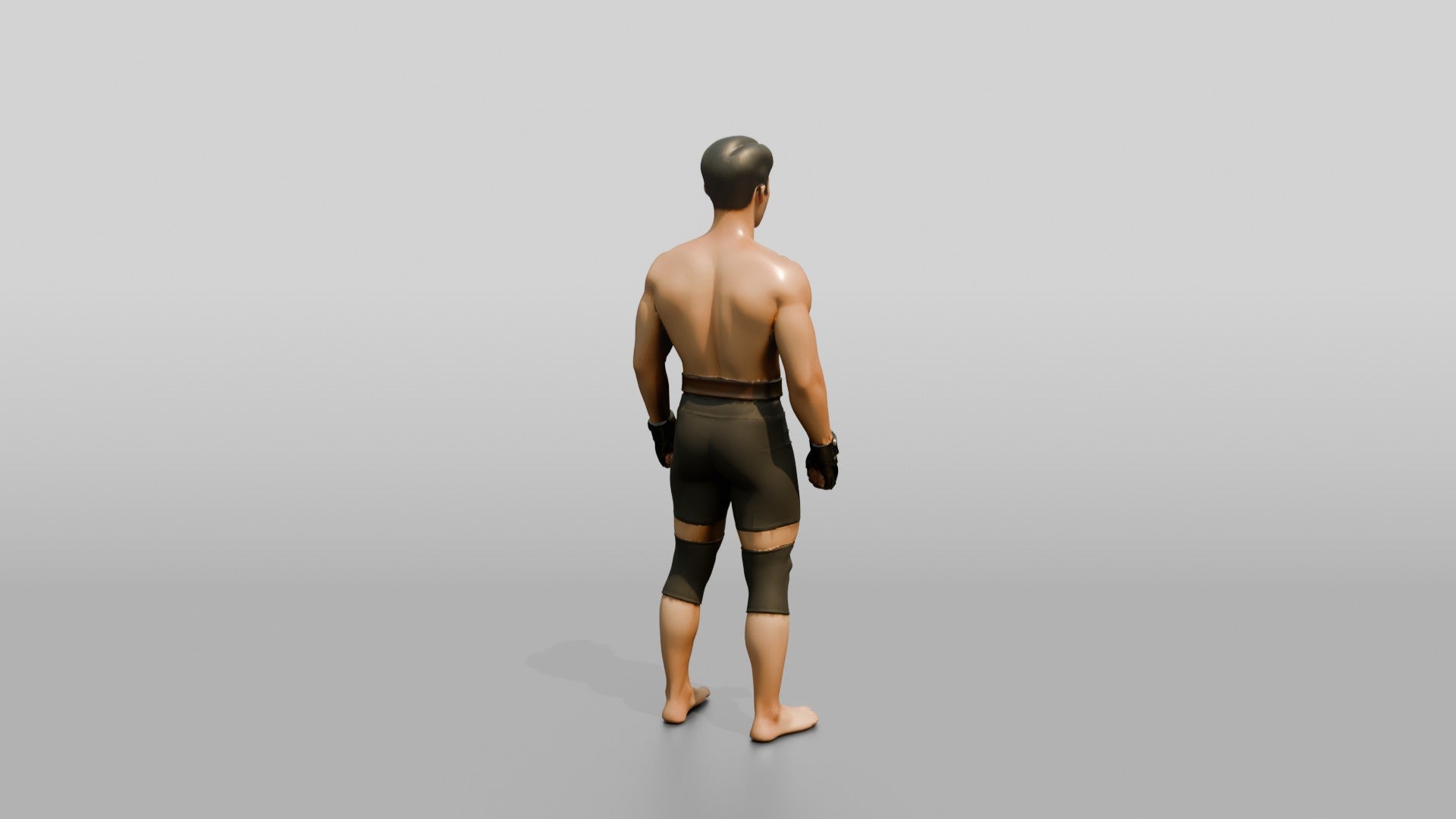 Man Standing in Gym Pose