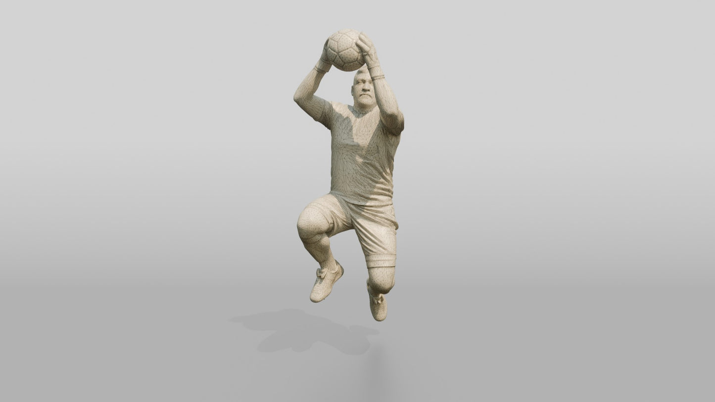 Goalkeeper Catching a High Cross