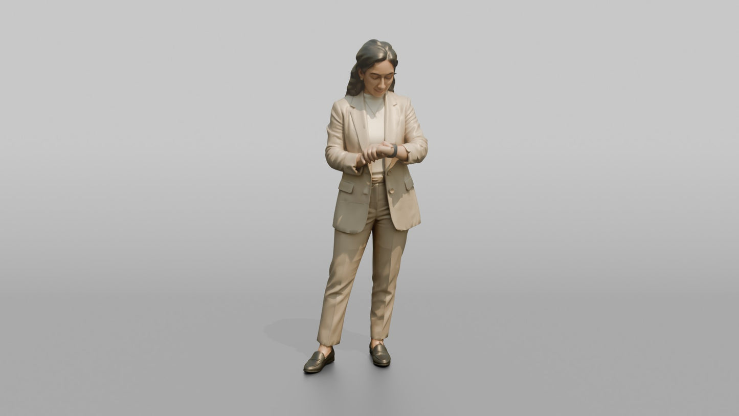 Vacationer Wearing Structured Summer Blazer Over Top And